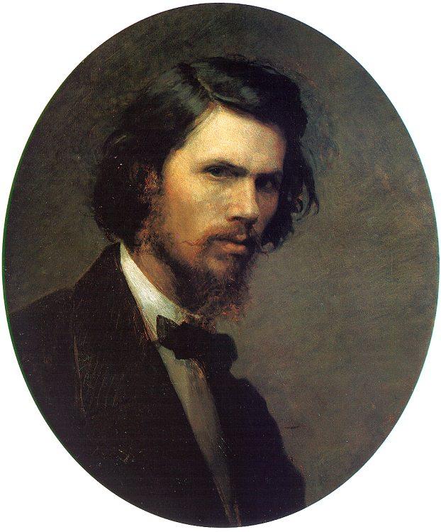 Kramskoy, Ivan Nikolaevich Self Portrait oil painting image